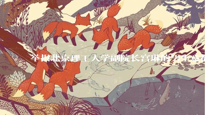 举报北京理工大学副院长宫琳的男生意欲何为？背后有哪些不为人知的真相嘛？